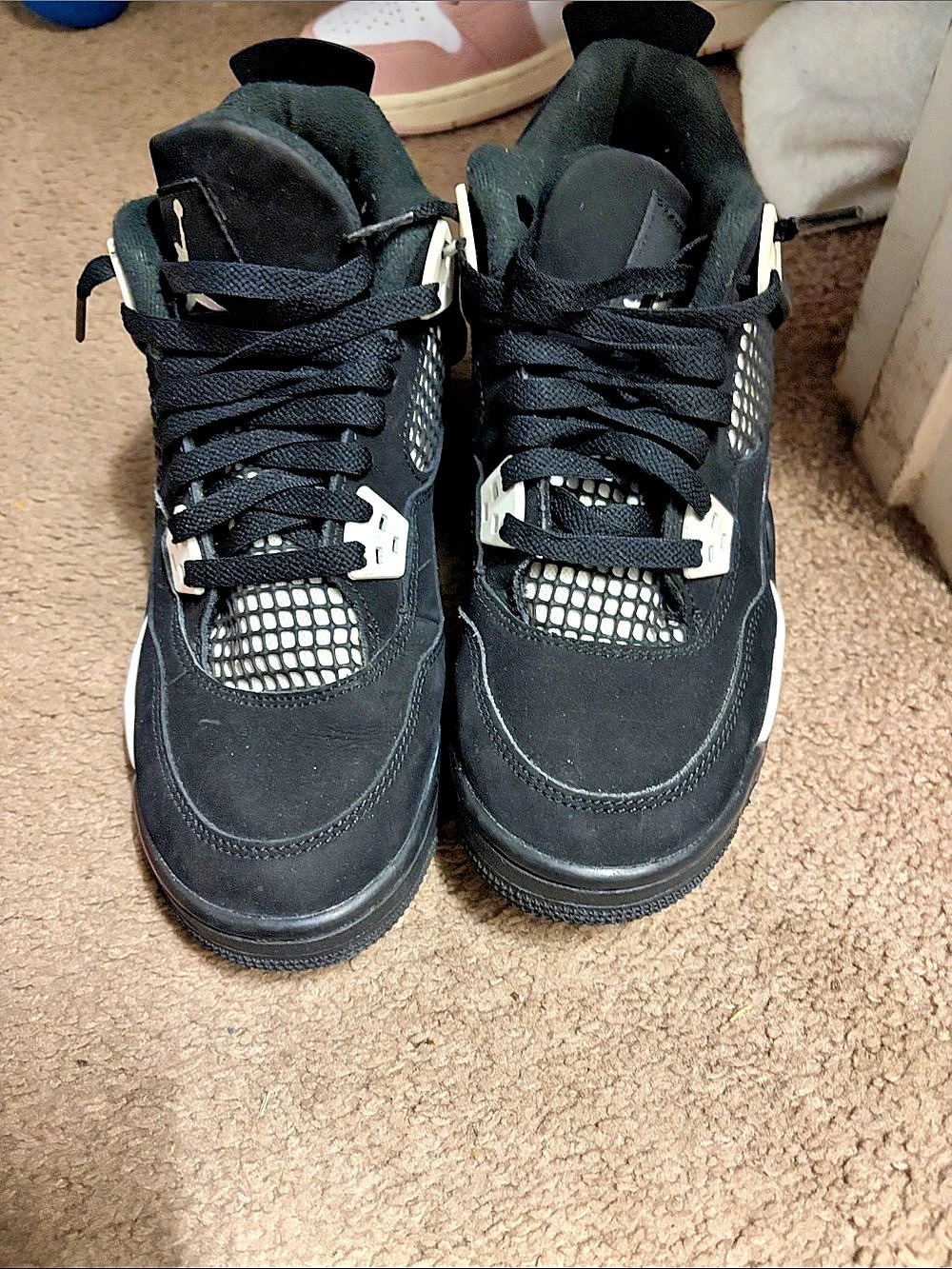 Jordan Air Jordan 4 Retro GS 'White Thunder' Black & White Sneakers